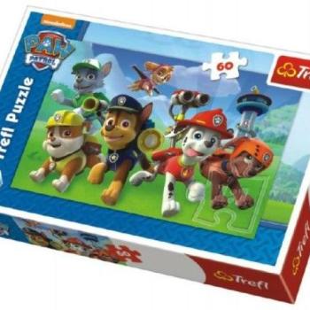 Puzzle  Paw Patrol akcióra készen 33 x 22 cm 60 db kép