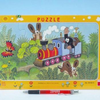 Puzzle Vakond és mozdony 29,5 x 19 cm 15 db kép