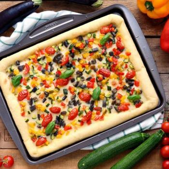 Pyrex Asimetria pizza sütőforma 37x29 cm kép