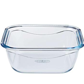 Pyrex Cook&amp;Go sütőtál műanyag tetővel 16.6x16.6 cm 0.8 l kép