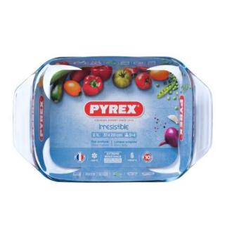 Pyrex Irrestistible Szögletes Jénai sütőtál füllel - tepsi  31cm kép