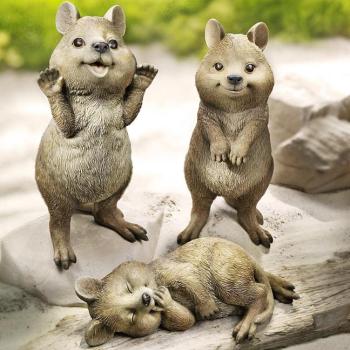 Quokka dekoratív figurák, 3 darabos készlet kép
