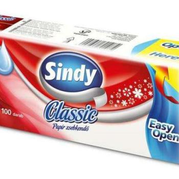 &quot;Sindy&quot; classic 3 rétegű 100 db papír zsebkendő kép