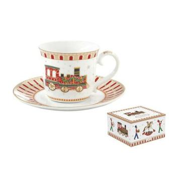 R2S.1106EXPR Porcelán teáscsésze+alj, 200ml, dobozban, Polar Express kép