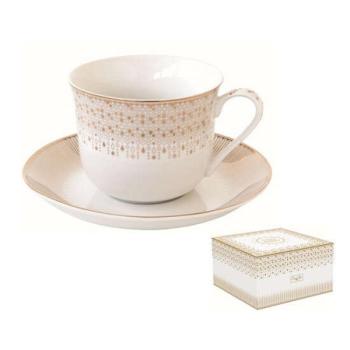 R2S.1182FESV Porcelán reggelizőcsésze+alj 370ml dobozban, Festive kép