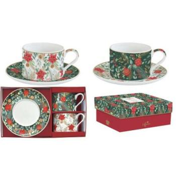 R2S.132CJOY Porceláncsésze+alj 240ml, 2 személyes, dobozban, Coff... kép