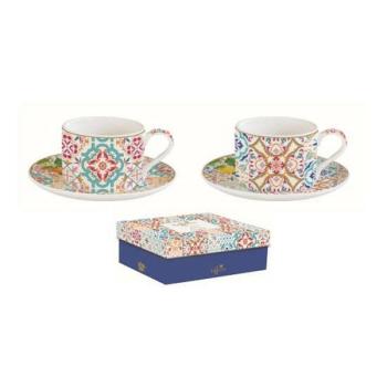 R2S.132SIRA Porceláncsésze+alj 240ml, 2 személyes, dobozban, Coff... kép