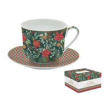 R2S.1454CJOY Porcelán reggelizőcsésze+alj 400ml dobozban,Atmosphe... kép