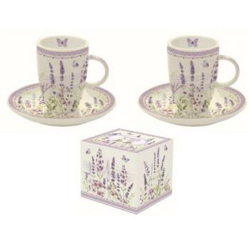 R2S.1460LAVF Porcelán eszpresszócsésze+alj 2 személyes,50ml,doboz... kép