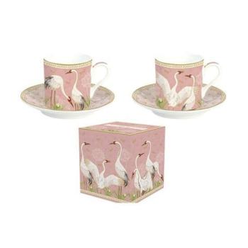 R2S.211DANC Porcelán eszpresszócsésze+alj 2 személyes 75ml dobozb... kép