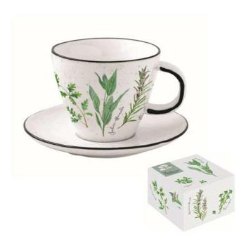 R2S.2204HERU Porceláncsésze+alj 250ml,dobozban,Herbarium kép