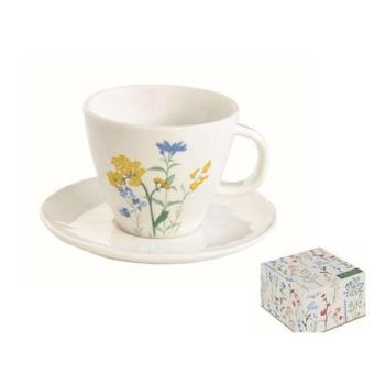 R2S.2204MILY Porceláncsésze+alj 250ml, dobozban, Mille Fleurs Yellow kép