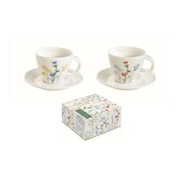 R2S.2205MILL Porcelán eszpresszócsésze+alj 120ml, dobozban, Mille... kép