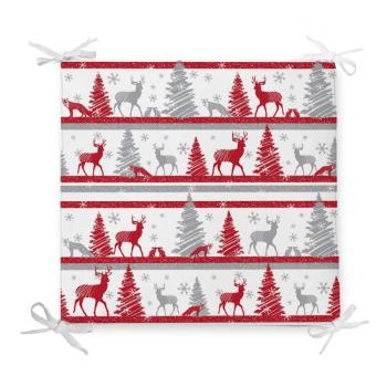 Red Christmas karácsonyi pamutkeverék székpárna, 42 x 42 cm - Minimalist Cushion Covers kép