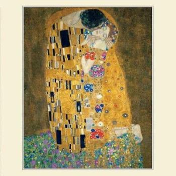 Reprodukció 24x30cm, Klimt: The Kiss kép