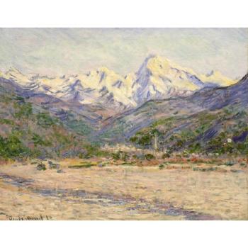 Reprodukciós kép 70x55 cm The Valley of the Nervia, Claude Monet – Fedkolor kép