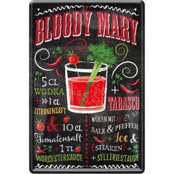 RETRO Bloody Mary Cocktail - Fémtábla kép