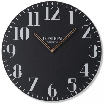 Retro falióra fekete színben LONDON RETRO 50cm kép