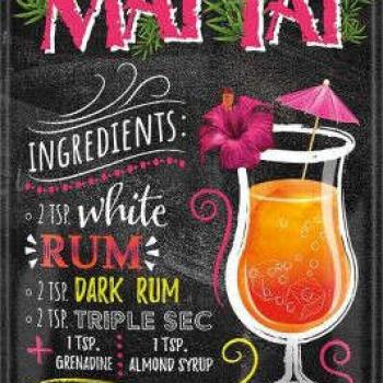 RETRO MAI THAI Cocktail Fémtábla kép