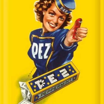 RETRO PEZ Peppermint - Fémtábla kép