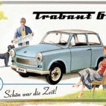 RETRO Trabant 601 Üdvözlőkártya kép