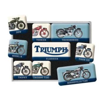 RETRO Triumph Motorcycles – - Mágnes szett kép