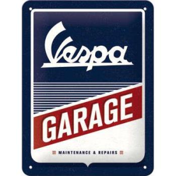 RETRO Vespa Garage - Fémtábla kép