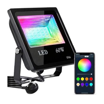 RGB színes telefonról irányítható LED reflektor/Party reflektor - 60W (BBV) kép