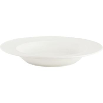 Ridget fehér porcelán mélytányér, ø 22,5 cm - Mikasa kép