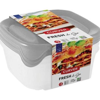 ROJAPLAST Doboz készlet FRESH & GO 3 x 800 ml kép