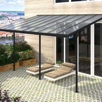 ROJAPLAST Napellenző pergola BRUCE H Átlátszó 557 x 305 cm kép