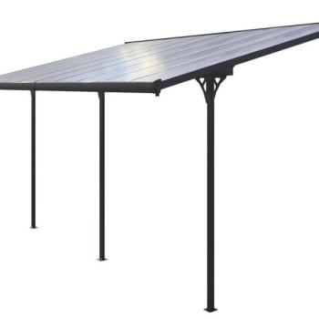 ROJAPLAST Napellenző pergola BRUCE H Szürke 557 x 305 cm kép