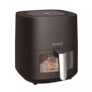 Royalty Line betekintőablakos forrólevegős sütő, air fryer, 6,5 literes, 1700w, fekete kép