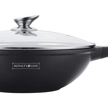 Royalty Line Pánev Wok 32 cm s mramorovým povrchem a s poklicí RL-BW32M kép