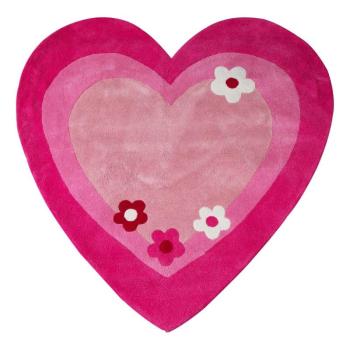 Rózsaszín gyerek szőnyeg 100x100 cm Love Heart – Premier Housewares kép