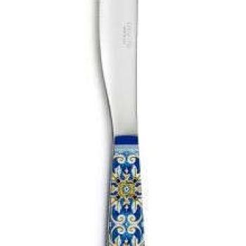 Rozsdamentes kés műanyag dekorborítású nyéllel, 22,5cm, Maiolica Blue kép