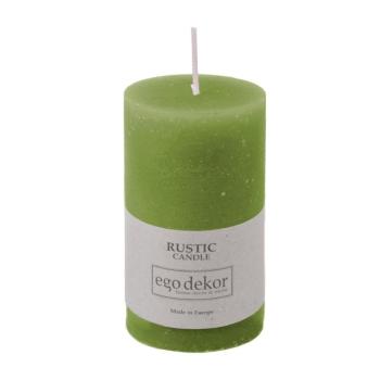 Rust zöld gyertya, égési idő 38 óra - Rustic candles by Ego dekor kép