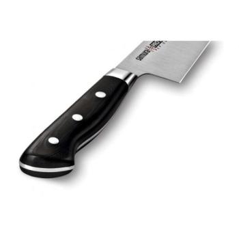 Santoku Samura PRO-S kés, japán acél AUS 8, HRC 58, penge 18 cm kép