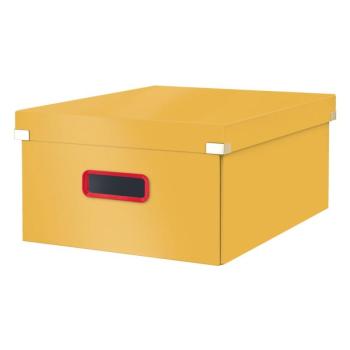 Sárga fedeles karton tárolódoboz 48x37x20 cm Click&Store – Leitz kép