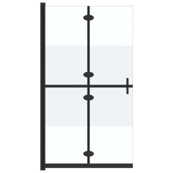 Selyemmatt esg üveg összecsukható zuhanyfal 90 x 190 cm kép