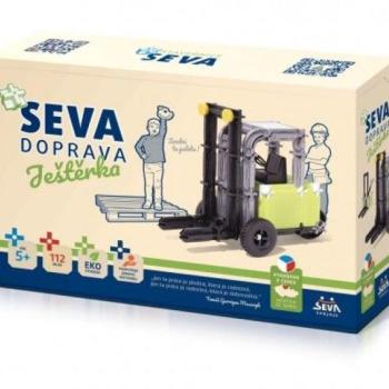 SEVA Építkezés targonca 112 db műanyag 22 x 15 x 6 cm kép