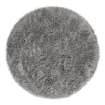 Sheepskin szürke szőnyeg, ⌀ 120 cm - Flair Rugs kép