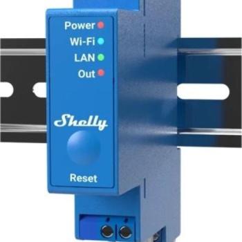 Shelly Pro 1, DIN sínes kapcsolómodul, WiFi, LAN kép