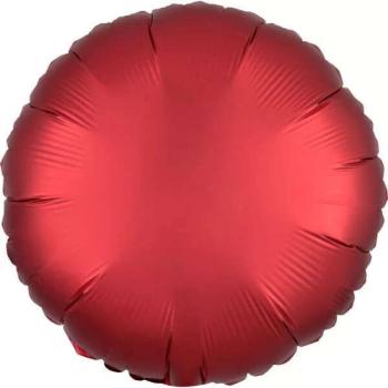 Silk Dark Red kör fólia lufi 43 cm kép