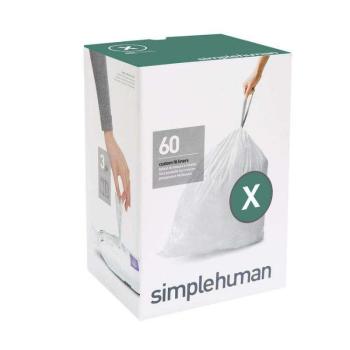 simplehuman CW0272 X-típusú egyedi méretezésű szemetes zsák újrat... kép