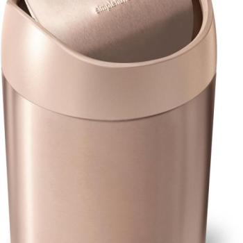 Simplehuman Mini szemetes 1,5 l, Rose Gold rozsdamentes acél, CW2085 kép