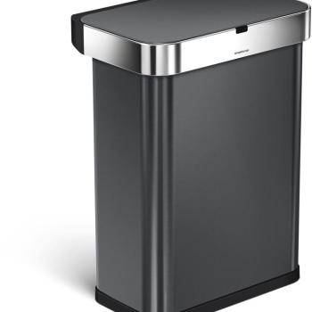 Simplehuman ST2035, 58 l, fekete acél kép