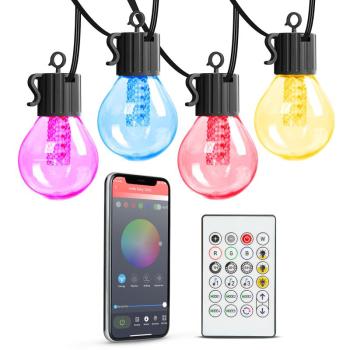 Smart fényfüzér - 25 db RGB LED - 7,5 m  - bluetooth, 100-240V, 7W kép