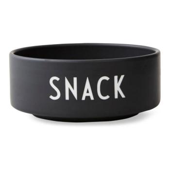 Snack fekete porcelántál, ø 12 cm - Design Letters kép