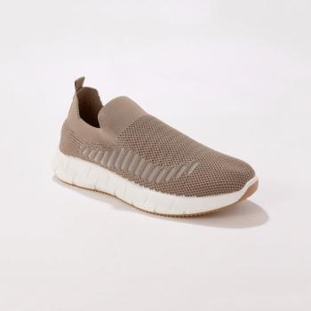 Sneakers cipőfűző nélkül, bézs kép